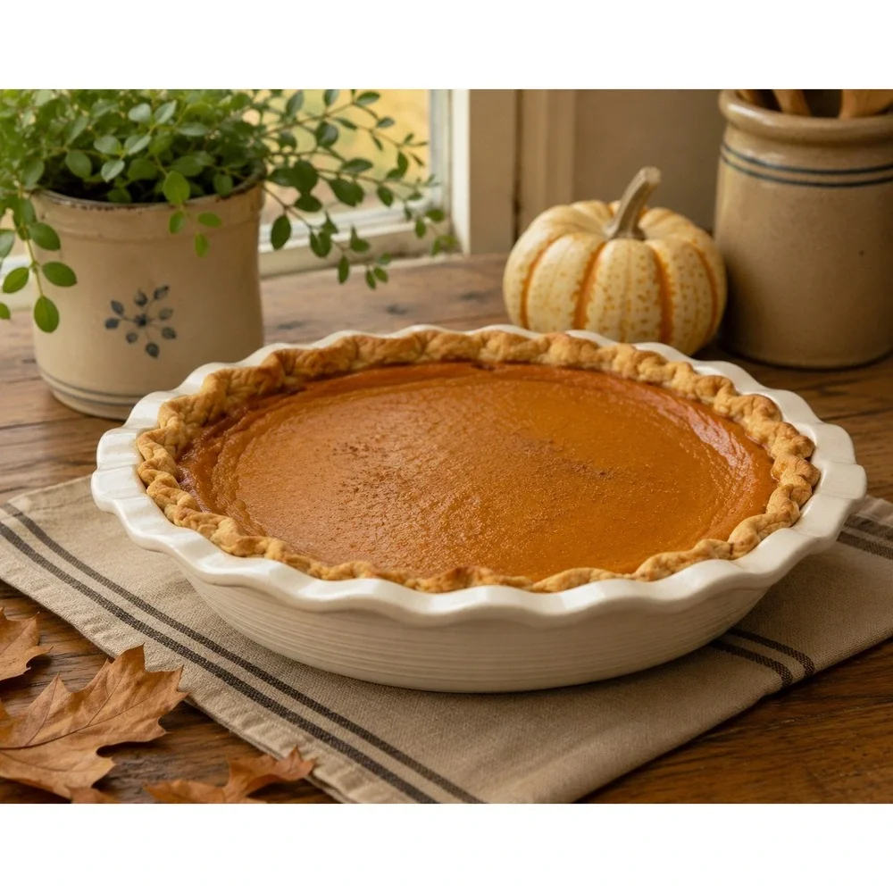 Pampered Chef New Traditions‎ Deep Dish Pie Plate Vanilla 9